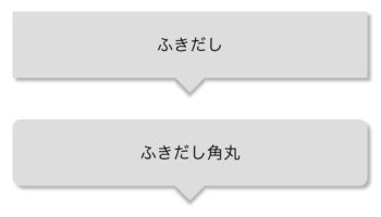 影のついた吹き出しのイメージ